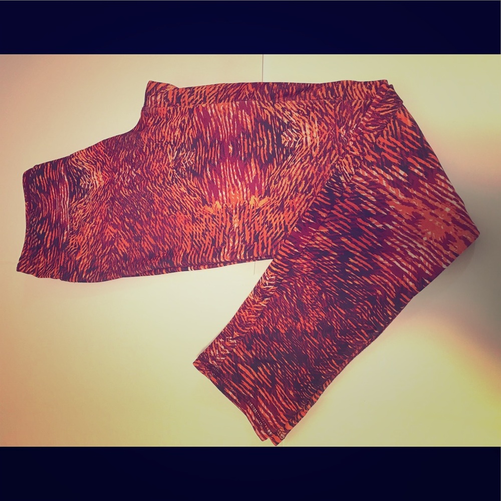 Athletic multi-colored leggings Size-Medium